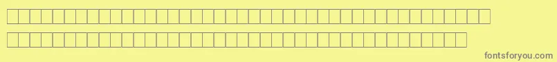 Marks Font – Gray Fonts on Yellow Background