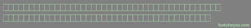 Marks Font – Green Fonts on Gray Background