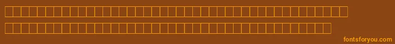 Marks Font – Orange Fonts on Brown Background