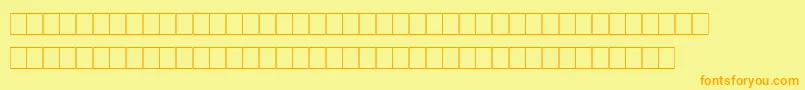Marks Font – Orange Fonts on Yellow Background