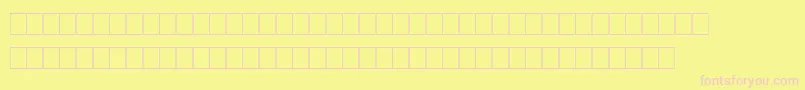 Marks Font – Pink Fonts on Yellow Background