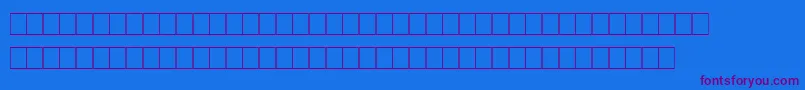 Marks Font – Purple Fonts on Blue Background