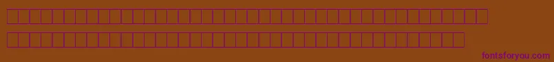 Marks Font – Purple Fonts on Brown Background