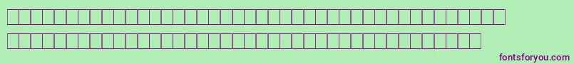 Marks Font – Purple Fonts on Green Background