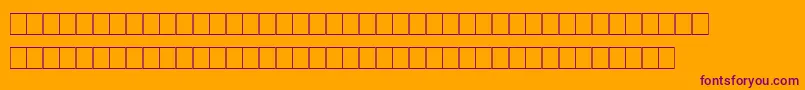Marks Font – Purple Fonts on Orange Background