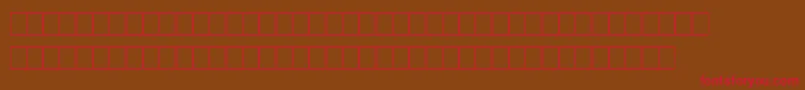 Marks Font – Red Fonts on Brown Background