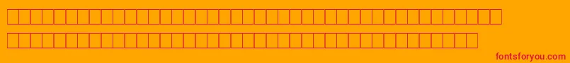 Marks Font – Red Fonts on Orange Background