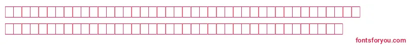 フォントMarks – 白い背景に赤い文字