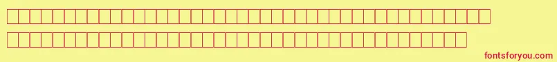 Czcionka Marks – czerwone czcionki na żółtym tle