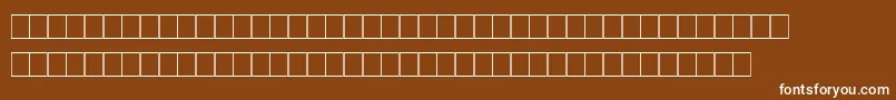 Marks Font – White Fonts on Brown Background