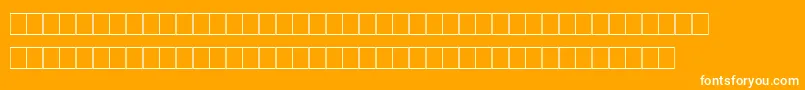 Marks Font – White Fonts on Orange Background