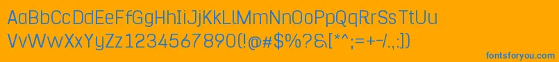 Lisätietoja HurufoNumeroThin-fontista HurufoNumeroThin-fontti – siniset fontit oranssilla taustalla