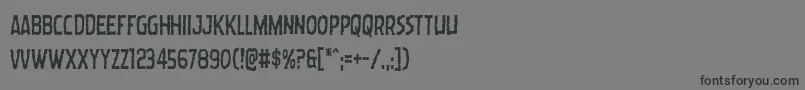 フォントWormcuisinecond – 黒い文字の灰色の背景