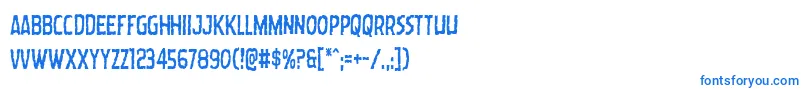 Wormcuisinecond-Schriftart – Blaue Schriften