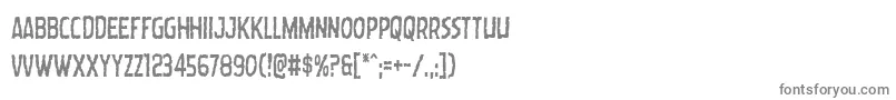フォントWormcuisinecond – 白い背景に灰色の文字