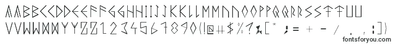 Шрифт RuneicityDecorative001 – знаменитые шрифты