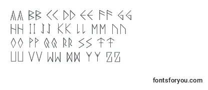 Überblick über die Schriftart RuneicityDecorative001