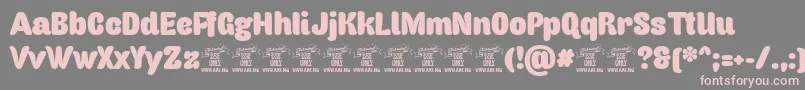 Capricasanspersonaluse Font – Pink Fonts on Gray Background