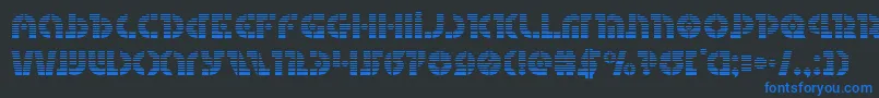Questlokgrad Font – Blue Fonts on Black Background