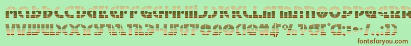 Questlokgrad-fontti – ruskeat fontit vihreällä taustalla