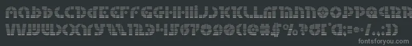 Czcionka Questlokgrad – szare czcionki na czarnym tle