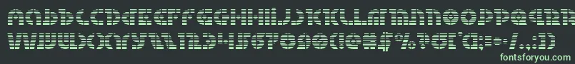 Questlokgrad Font – Green Fonts on Black Background