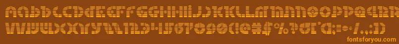 Questlokgrad Font – Orange Fonts on Brown Background