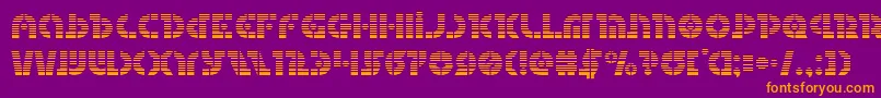 fuente Questlokgrad – Fuentes Naranjas Sobre Fondo Morado