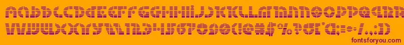 Questlokgrad Font – Purple Fonts on Orange Background