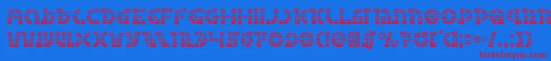 Questlokgrad Font – Red Fonts on Blue Background