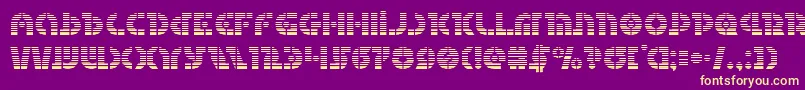 Questlokgrad Font – Yellow Fonts on Purple Background