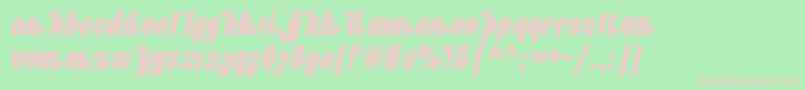 Catalunyachoochoonf Font – Pink Fonts on Green Background