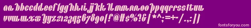 Catalunyachoochoonf Font – Pink Fonts on Purple Background