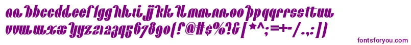 Catalunyachoochoonf Font – Purple Fonts on White Background