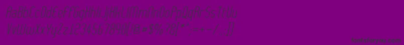 WythernessOblique Font – Black Fonts on Purple Background