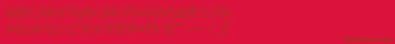 WythernessOblique Font – Brown Fonts on Red Background