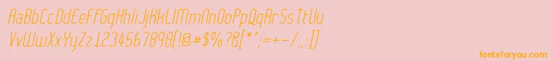 WythernessOblique Font – Orange Fonts on Pink Background