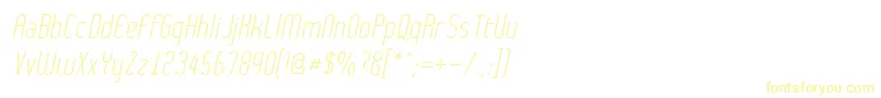 Шрифт WythernessOblique – жёлтые шрифты