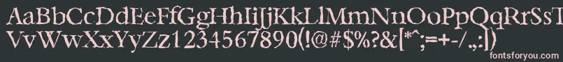 BernsteinrandomRegular Font – Pink Fonts on Black Background