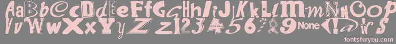 WantSomeCandy Font – Pink Fonts on Gray Background