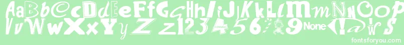 WantSomeCandy Font – White Fonts on Green Background