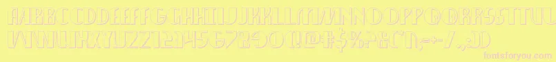 Nathanbrazil3D Font – Pink Fonts on Yellow Background