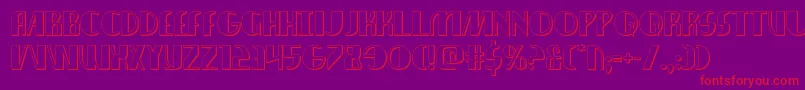 Nathanbrazil3D Font – Red Fonts on Purple Background