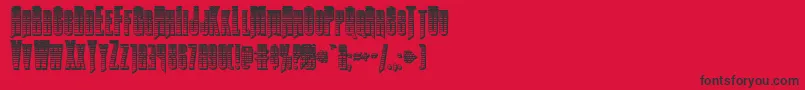 Butchsundancegradchrome Font – Black Fonts on Red Background