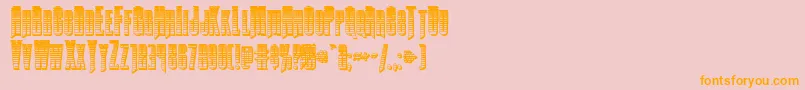 Butchsundancegradchrome Font – Orange Fonts on Pink Background