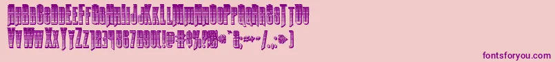 Butchsundancegradchrome Font – Purple Fonts on Pink Background