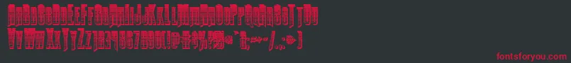 Butchsundancegradchrome Font – Red Fonts on Black Background