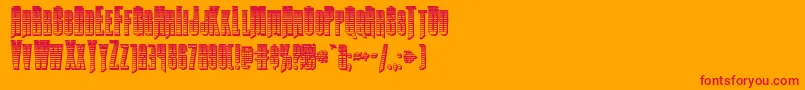 Butchsundancegradchrome Font – Red Fonts on Orange Background