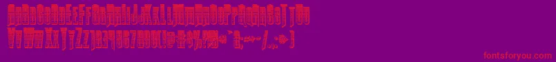 Butchsundancegradchrome Font – Red Fonts on Purple Background