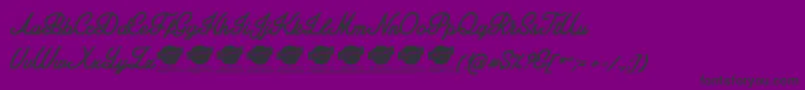 More about AmplifyPersonaluseonly Font AmplifyPersonaluseonly Font – Black Fonts on Purple Background